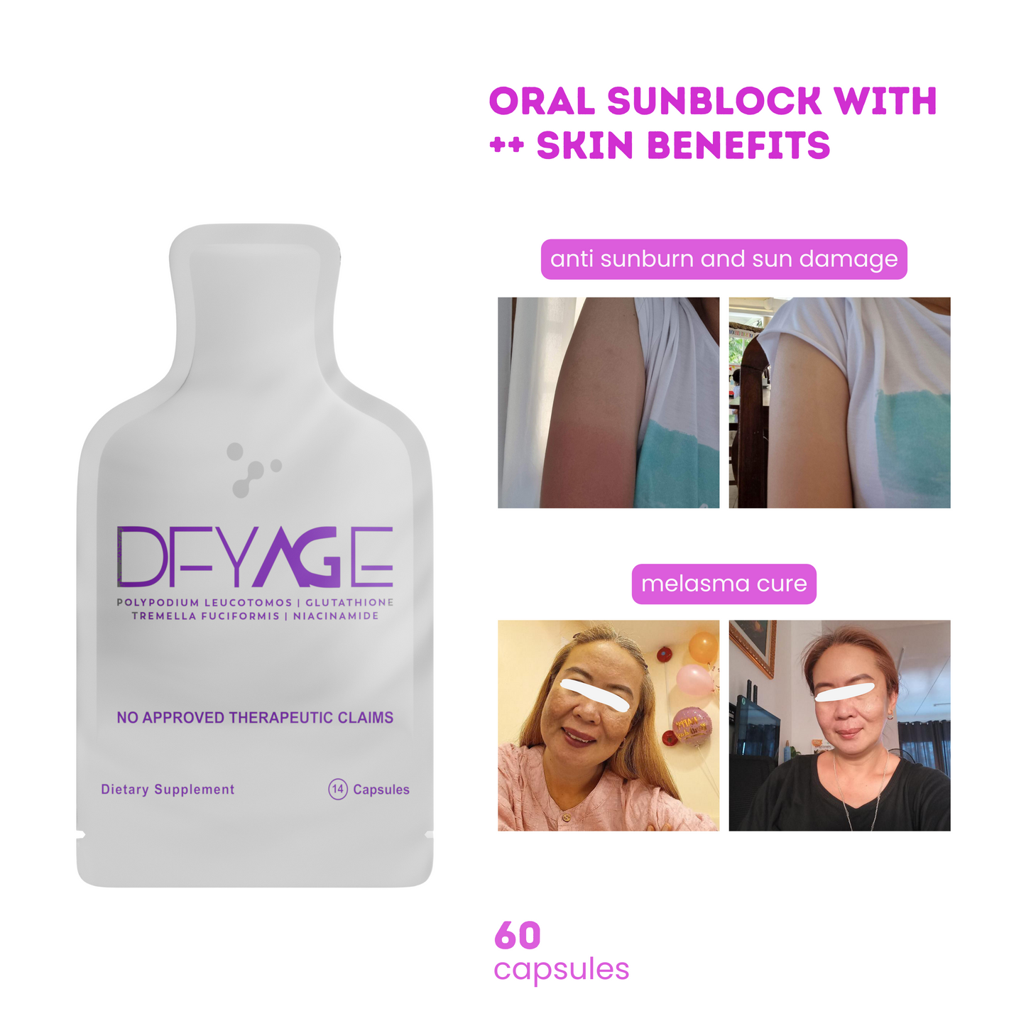 Dfyage Oral Sunblock Trial Pack